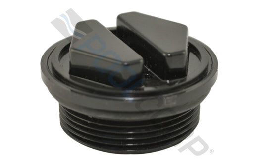 PENTAIR 1.5" MPT BLACK DRAIN CAP W/ ORING #86202000