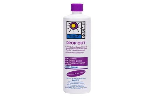 E-Z CLOR DROP OUT LIQUID FLOCCULANT 1 QT. #47246080