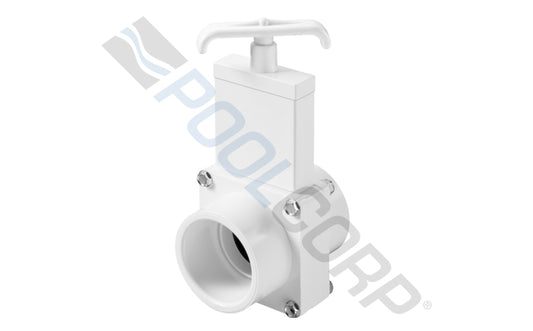 MAGIC PLASTICS 1 1/2'' WHITE THREE-PIECE GATEVALVE #0101-15