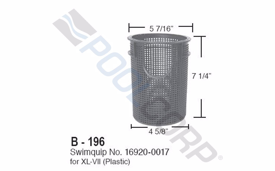 CESTA DE BOMBA SUPERPRO B-196 #16920-0017