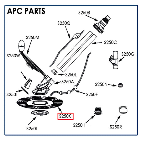 POOLINE PLEATED SEAL FOR POOL CLEANER #11250-S250K