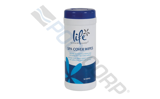 LIFE ESSENTIALS SPA COVER WIPES 50/PACK #MCW025