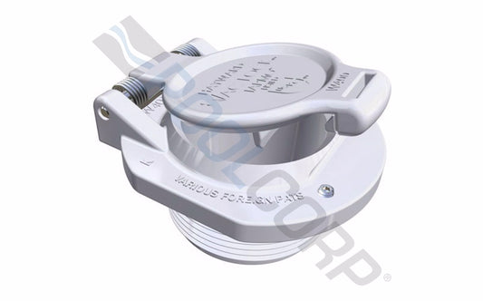 HAYWARD GRAY VAC LOCK SAFETY WALL FITTING #W400BLGP