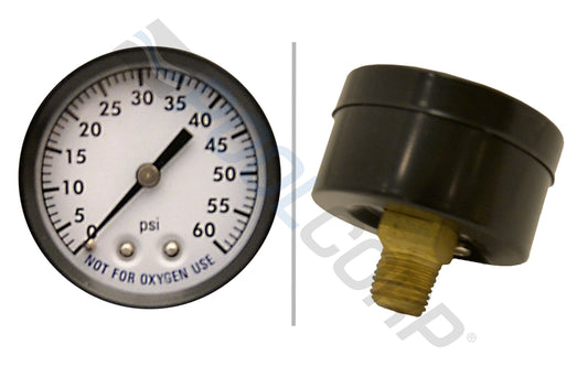 SUPERPRO 2" STEEL PRESSURE GAUGE BACK MOUNT #80860BU